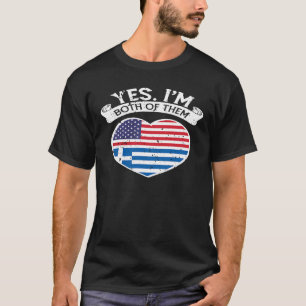 HalfAmerikaans half Grieks Amerikaans erfgoed T-shirt