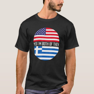 HalfAmerikaans half Grieks erfgoed van de Amerikaa T-shirt