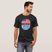 HalfAmerikaans half Grieks erfgoed van de Amerikaa T-shirt (Voorkant volledig)