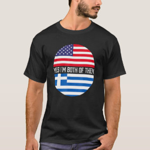 HalfAmerikaans half Grieks erfgoed van de Amerikaa T-shirt
