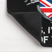 HalfAmerikaans HalfAmerikaans Engeland Vlag Mannen Muismat (Hoek)