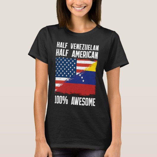 HalfAmerikaans halfAmerikaans Venezuela T-shirt (Voorkant)