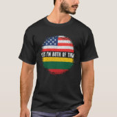 HalfAmerikaanse Amerikaanse Amerikaanse vlag Litou T-shirt (Voorkant)
