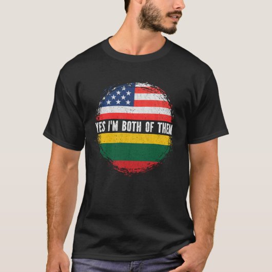 HalfAmerikaanse Amerikaanse Amerikaanse vlag Litou T-shirt (Voorkant)