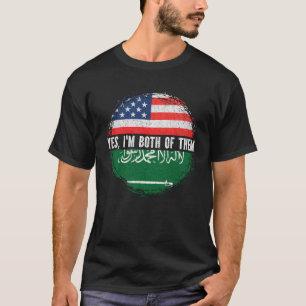 HalfAmerikaanse Amerikaanse halve Saoedi-Arabische T-shirt