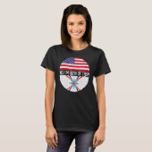 HalfAmerikaanse halfAmerikaanse Amerikaanse Amerik T-shirt (Voorkant volledig)