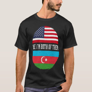HalfAmerikaanse halfAmerikaanse Azerbeidzjan van d T-shirt