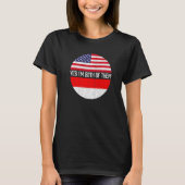 HalfAmerikaanse halfIndonesische Amerikaanse vlagf T-shirt (Voorkant)