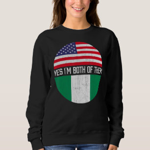 HalfAmerikaanse halfNigeriaanse Amerikaanse vlag H Trui