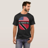 HalfAmerikaanse halve finalse Amerikaanse vlag Tri T-shirt (Voorkant volledig)