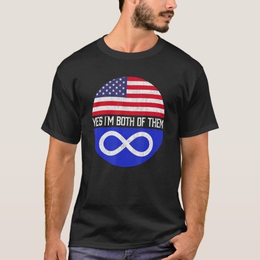 HalfAmerikaanse halve maan Erfgoed van de Amerikaa T-shirt (Voorkant)