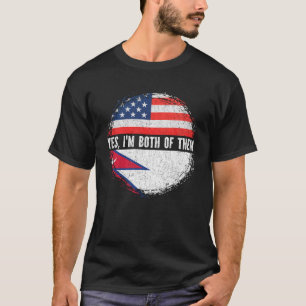HalfAmerikaanse halve Nepalese vlag Nepal T-shirt