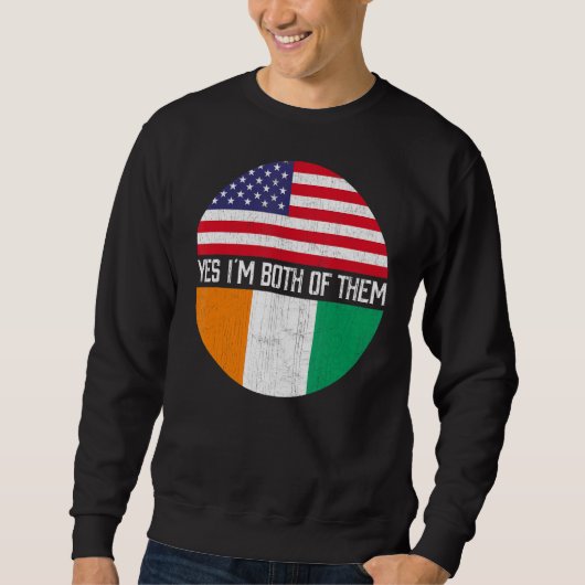 HalfAmerikaanse heritag van de Amerikaanse Amerika Trui (Voorkant)