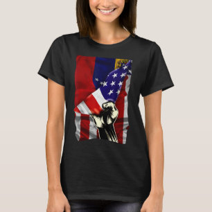 HalfAmerikaanse vlag Venezolaanse ROOTS Vlag Venez T-shirt