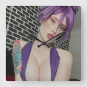 Halfangel66 paarse klok (Voorkant)