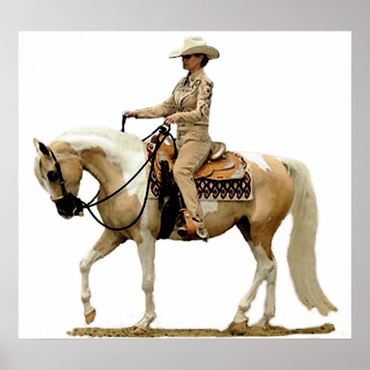 HalfArabisch Western Pleasure Horse Poster (Voorkant)