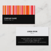 Halfbaan 049 - Kleurstrepen Visitekaartje (Voorkant / Achterkant)