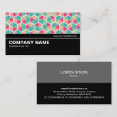 Halfbaan V2 - Hexagon Patroon 02 Visitekaartje (Voorkant / Achterkant)