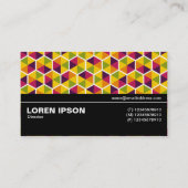 Halfbaan V3 - Hexagon Patroon 01 Visitekaartje (Achterkant)