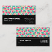 Halfbaan V3 - Hexagon Patroon 02 Visitekaartje (Voorkant / Achterkant)