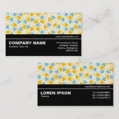 Halfbaan V3 - Hexagon Patroon 03 Visitekaartje (Voorkant / Achterkant)