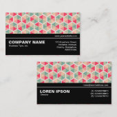 Halfbaan V3 - Hexagon Patroon 04 Visitekaartje (Voorkant / Achterkant)