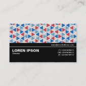Halfbaan V3 - Hexagon Patroon 05 Visitekaartje (Achterkant)
