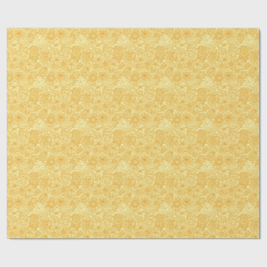 Halfbloem in warme kleuren cadeaupapier (Vlak)