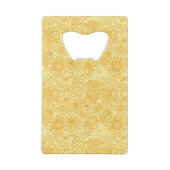 Halfbloem in warme kleuren creditkaart flessenopener (Achterkant)