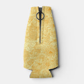 Halfbloem in warme kleuren flesjeskoeler (Achterkant)