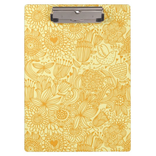 Halfbloem in warme kleuren klembord (Voorkant)
