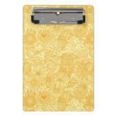 Halfbloem in warme kleuren mini klembord (Voorkant)