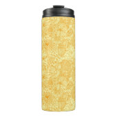 Halfbloem in warme kleuren thermosbeker (Voorkant)