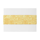 Halfbloem in warme kleuren uitnodigingen wikkel (Achterkant Voorbeeld)