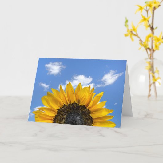 Halfbloem Kaart (Gele Bloem)