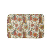 Halfbloem van bladeren badmat (Voorkant)