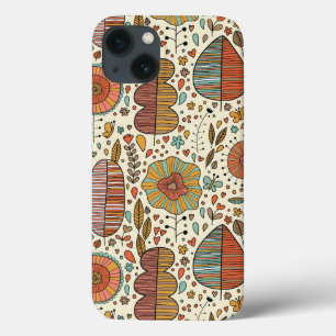 Halfbloem van bladeren Case-Mate iPhone case