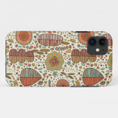 Halfbloem van bladeren Case-Mate iPhone case (Achterkant (horizontaal))