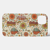 Halfbloem van bladeren Case-Mate iPhone case (Achterkant (horizontaal))