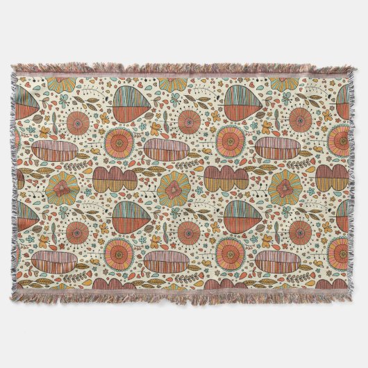 Halfbloem van bladeren deken (Voorkant)