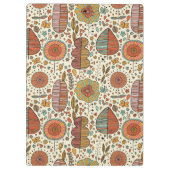 Halfbloem van bladeren klembord (Achterkant)