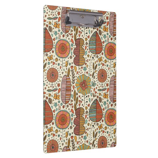 Halfbloem van bladeren klembord (Rechts)