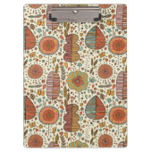 Halfbloem van bladeren klembord (Voorkant)