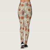 Halfbloem van bladeren leggings (Achterkant)