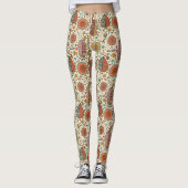 Halfbloem van bladeren leggings (Voorkant)
