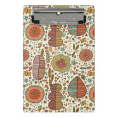 Halfbloem van bladeren mini klembord (Voorkant)