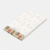 Halfbloem van bladeren post-it® notes (Schuin)