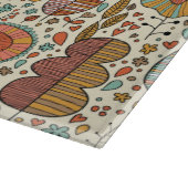 Halfbloem van bladeren snijplank (Hoek)