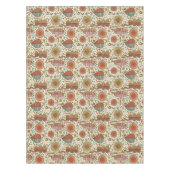 Halfbloem van bladeren tafelkleed (Voorkant)