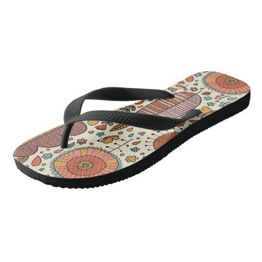 Halfbloem van bladeren teenslippers (Schuin)